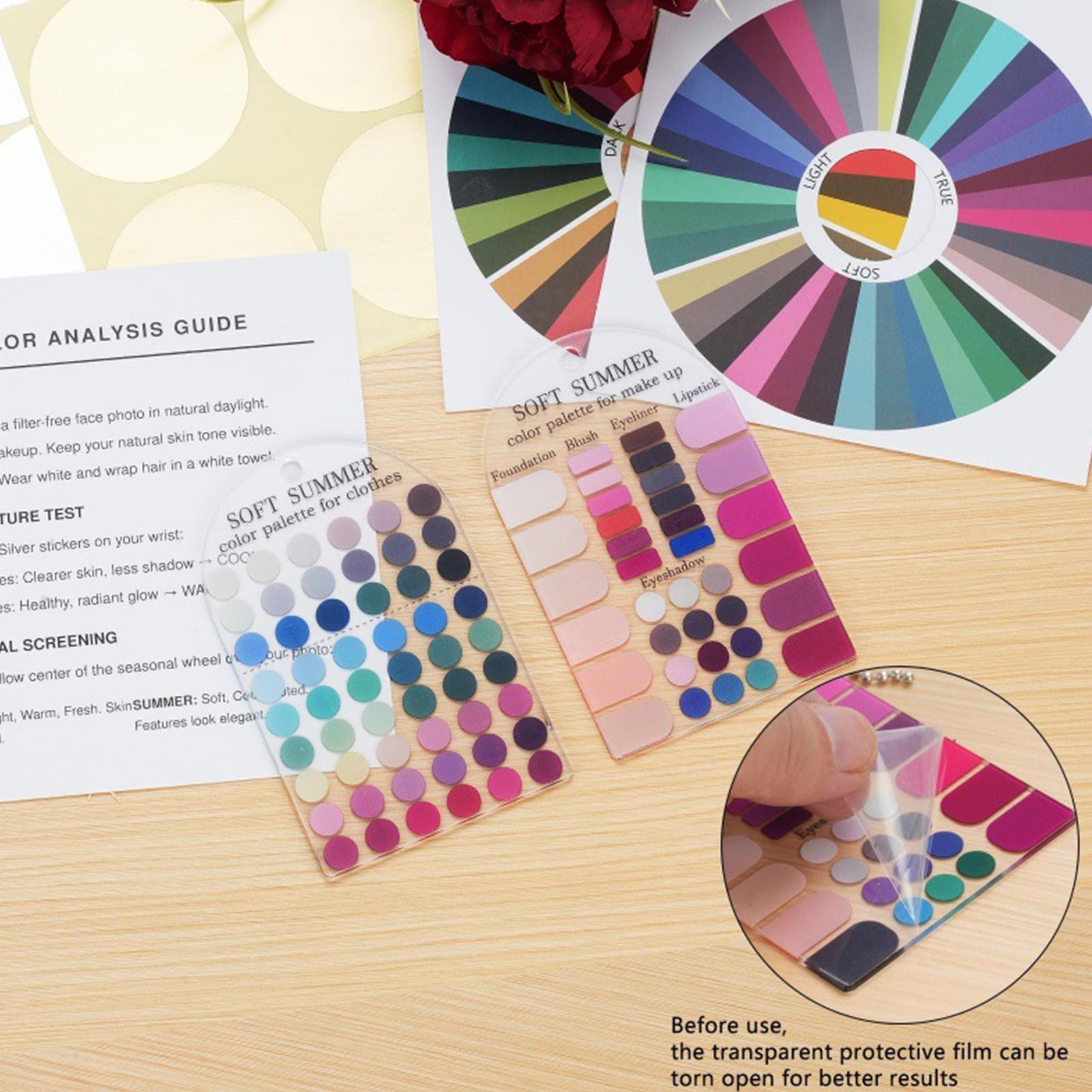 Summer Clothing Color Palette - Kartu Palet Warna Musim Panas Lembut