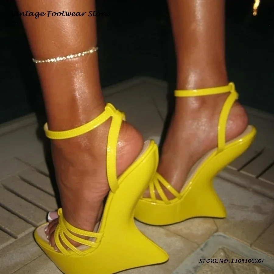 Summer Clothing Colors - Sandal Bertali Platform Warna Permen Sepatu