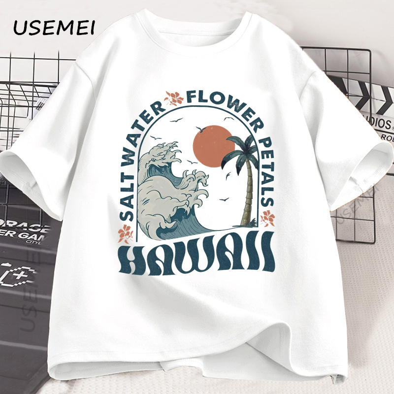 Summer Vibes Clothing Men - Kaus Pantai Hawaii Kaus Pantai Laut