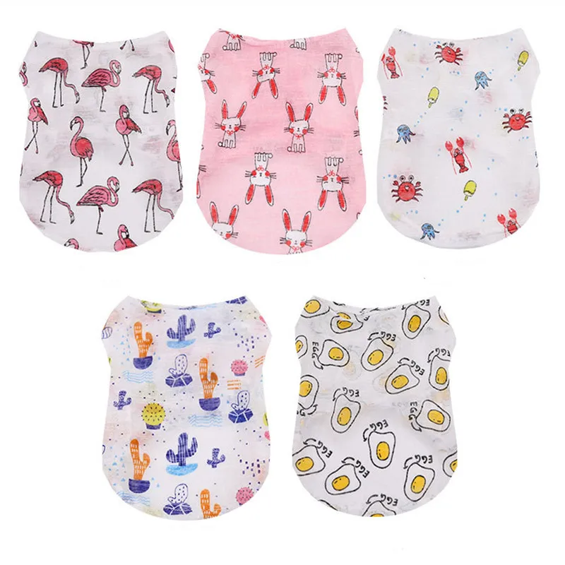 Summer Clothing Colors - Rompi Anjing Kartun Cantik Musim Panas