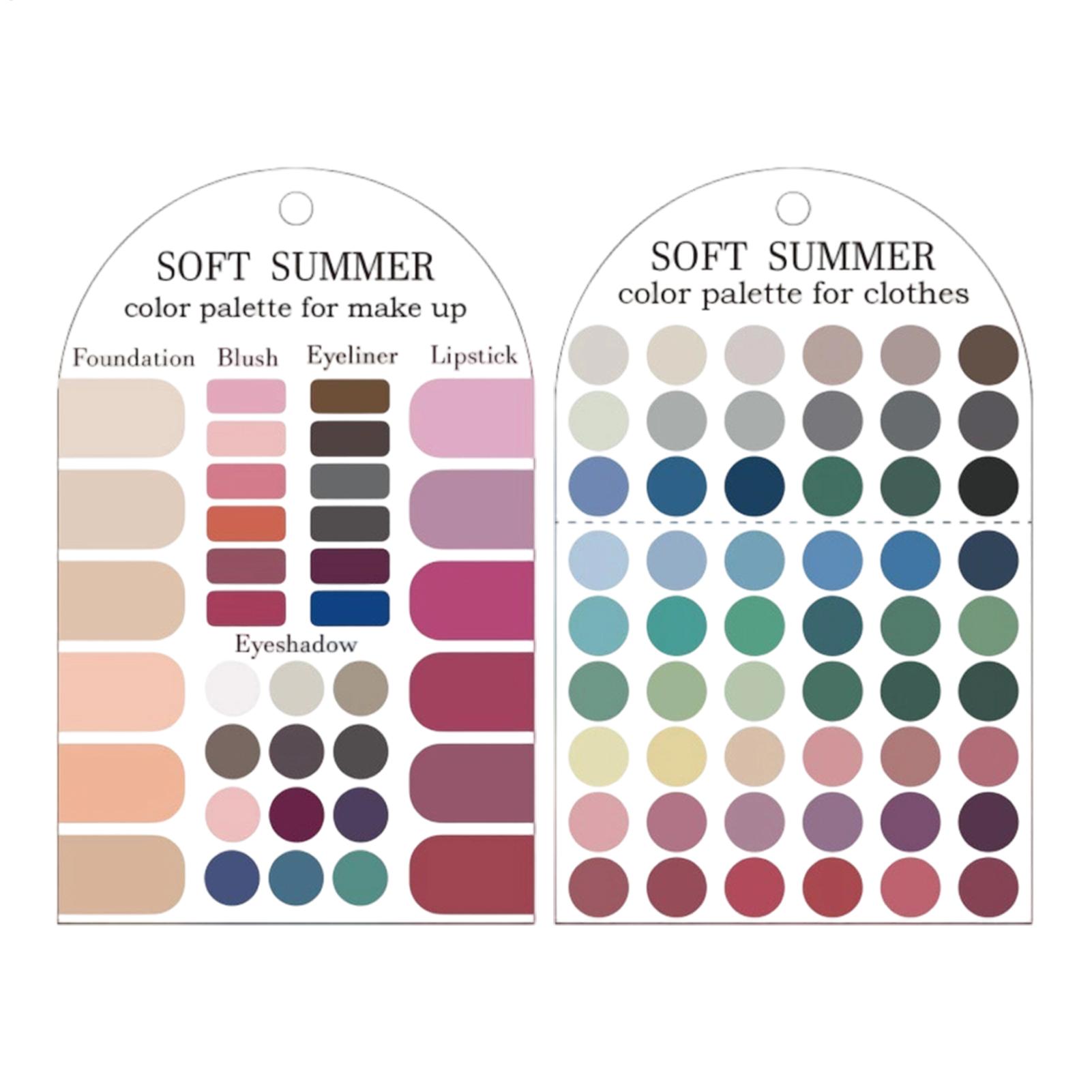 Summer Clothing Color Palette - 2 Buah Palet Akrilik Warna Musim