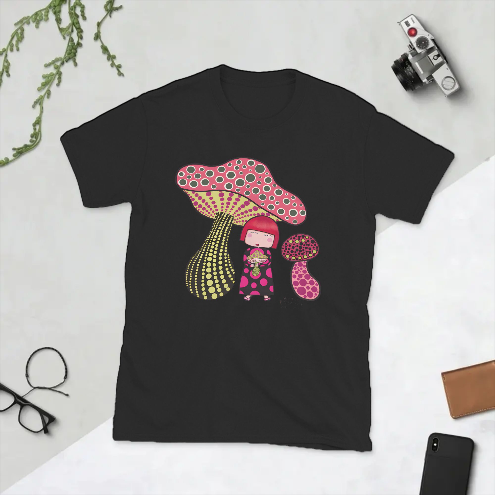 Summer Clothing Ideas - Kaos Pria Motif Jamur Gadis Y-Yayoi