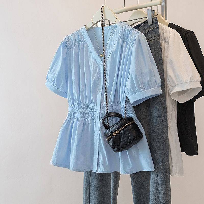 Summer Clothing In French - Kemeja dan Blus Wanita Trendi Ukuran