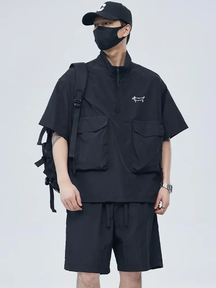 Summer Golf Clothing - Set Golf Pria Dua Potong Kemeja