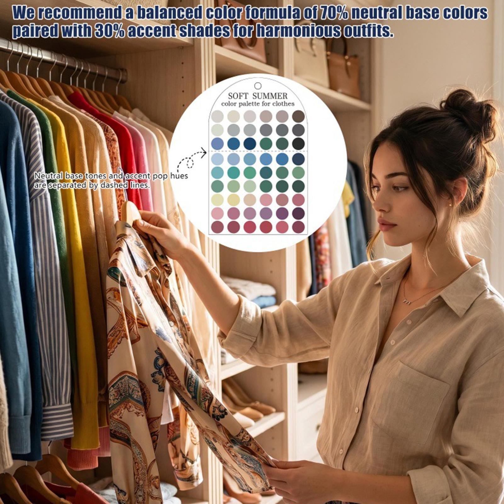 Summer Clothing Color Palette - 2 Buah Kartu Contoh Warna Palet