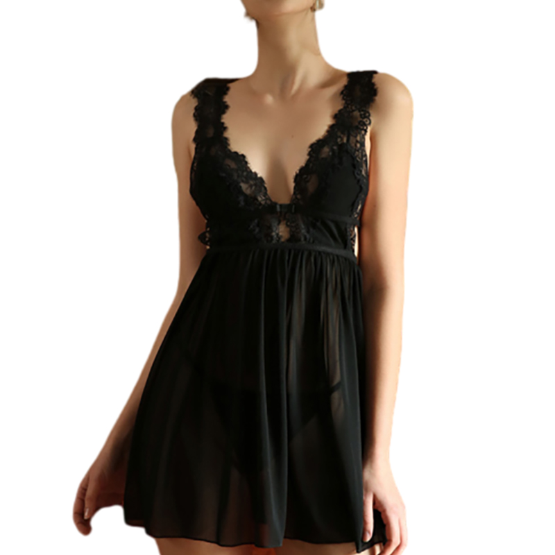 Summer Clothing Colors - CINOON Baju Tidur Babydoll Jaring Tipis