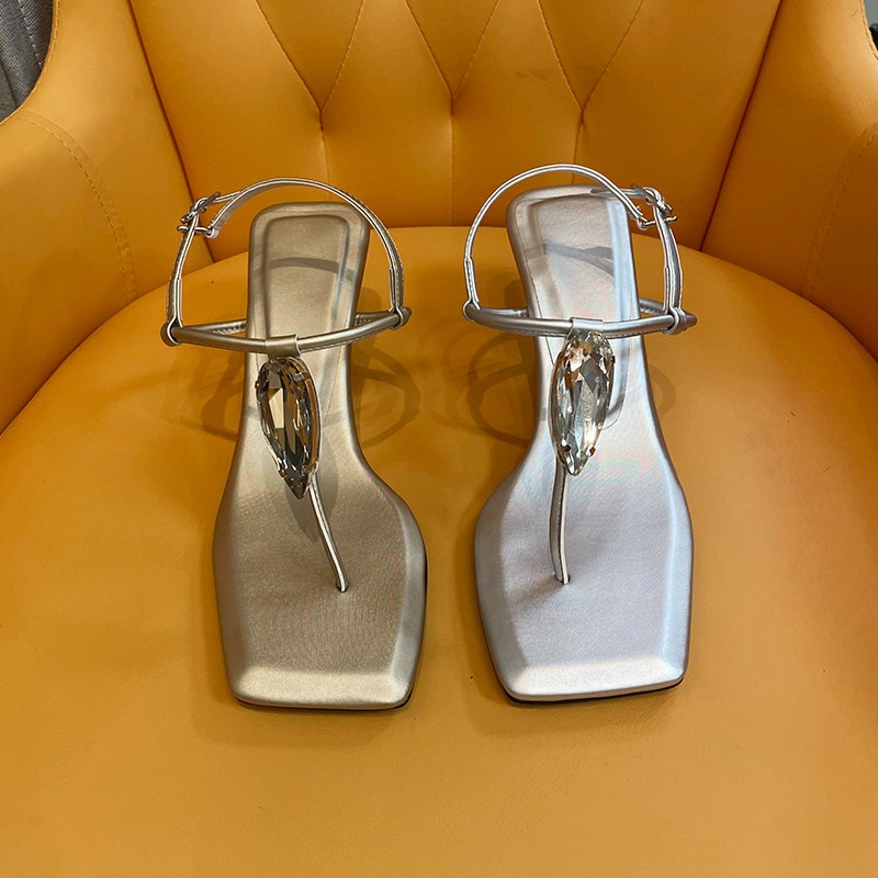 Summer Clothing Sale Women - Sandal Wanita Jewel One Strap, Model