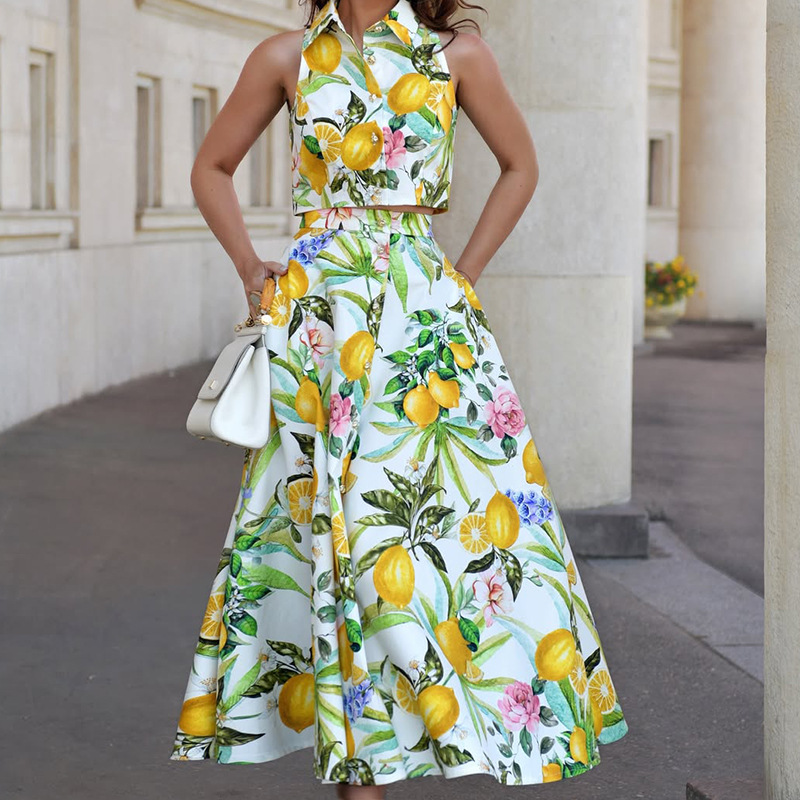 Summer Vacation Clothing Men - Setelan Pesta Bohemian Wanita Model Slim
