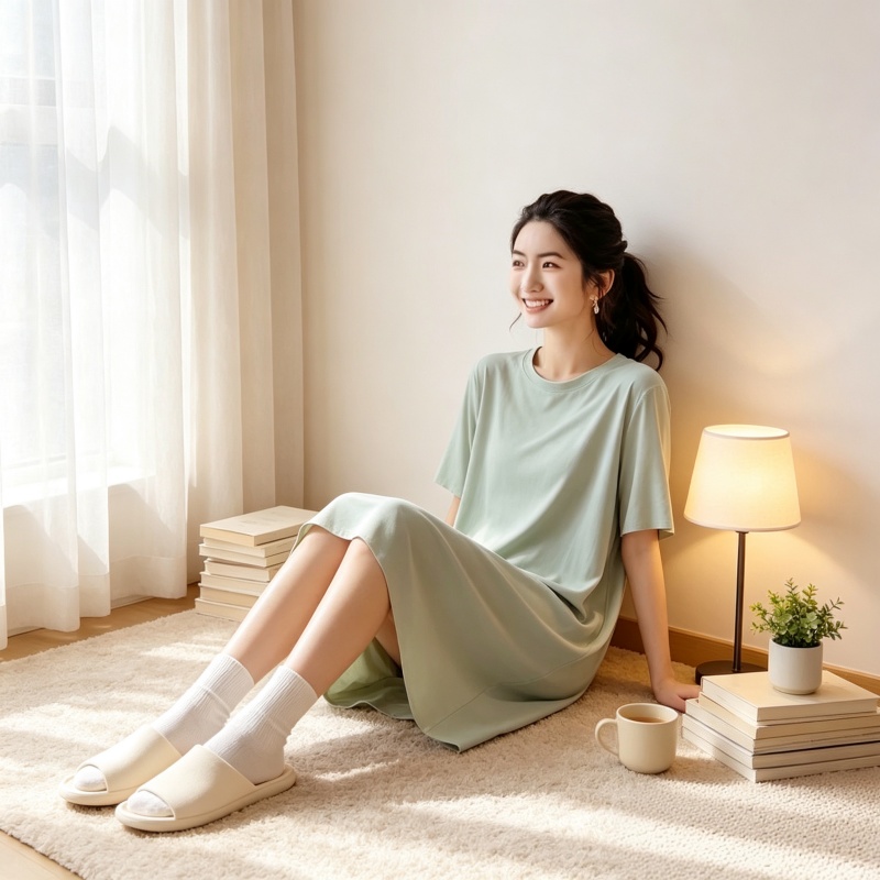 Gaun Tidur Wanita Bahan Lembut - Summer Clothing Colors ulasan dan harga