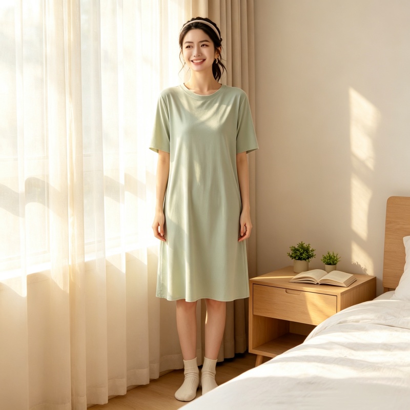 Gaun Tidur Wanita Bahan Lembut - Summer Clothing Colors ulasan dan harga