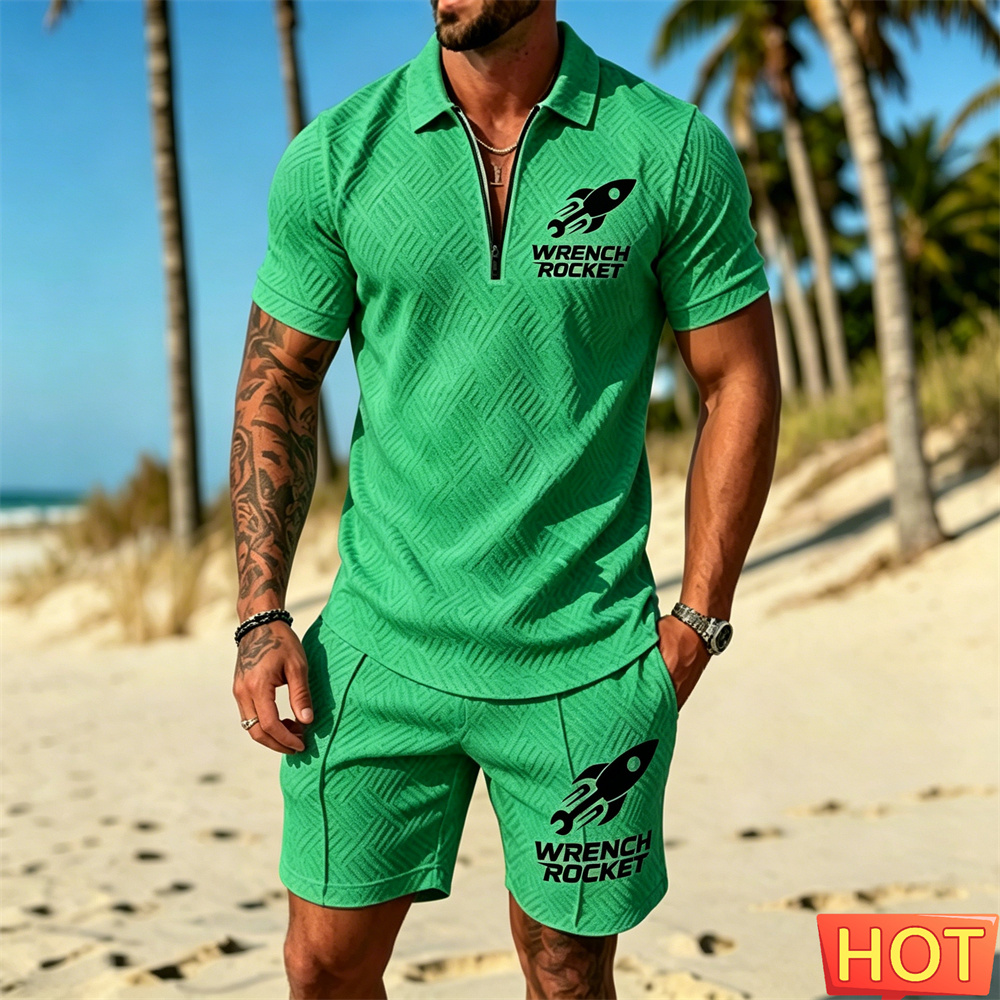 Setelan Polo Liburan Pria, Set - Summer Vacation Clothing Men ulasan dan harga
