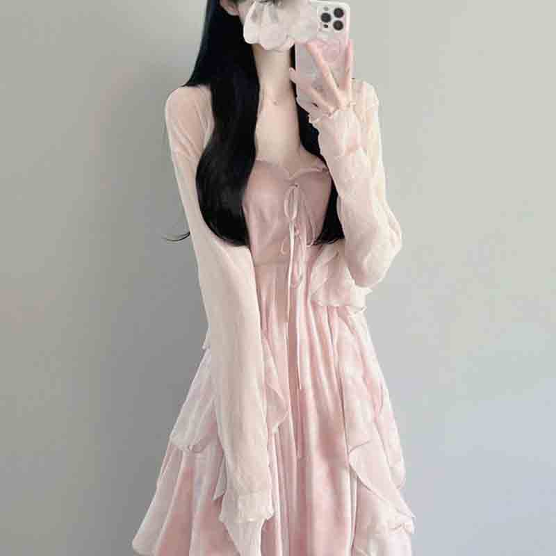 Setelan baju wanita jaket tipi - Summer Clothing Aesthetic ulasan dan harga