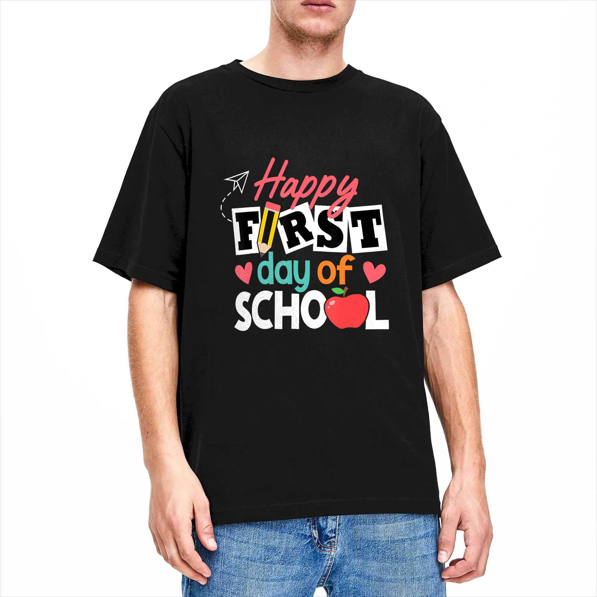 Kaus Happy First Day of School - Summer Vibes Clothing Men ulasan dan harga