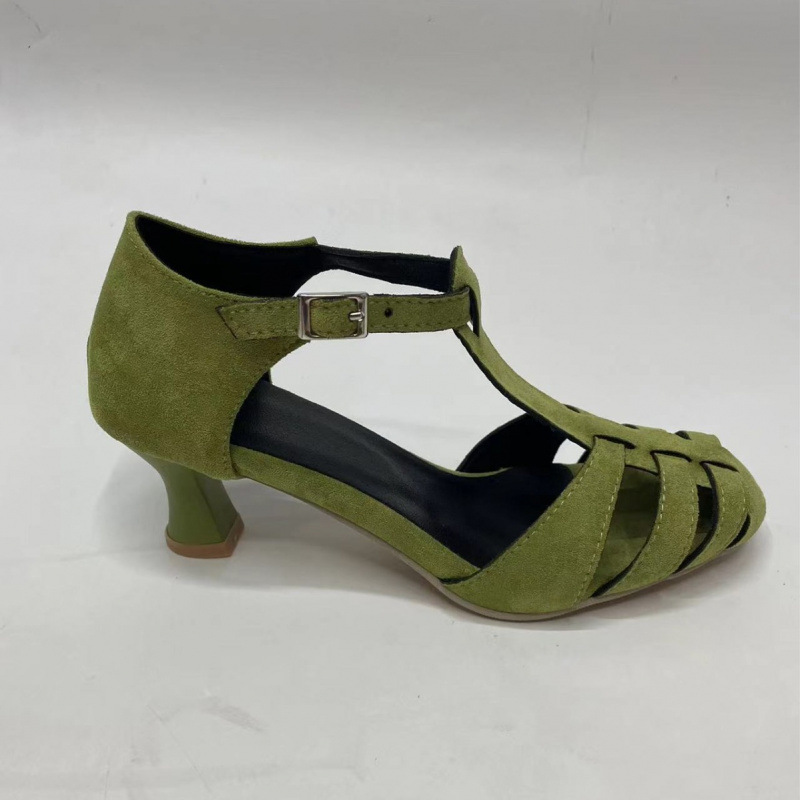 Sandal Wanita Hijau Suede Kitt - Summer Holiday Clothing Women ulasan dan harga