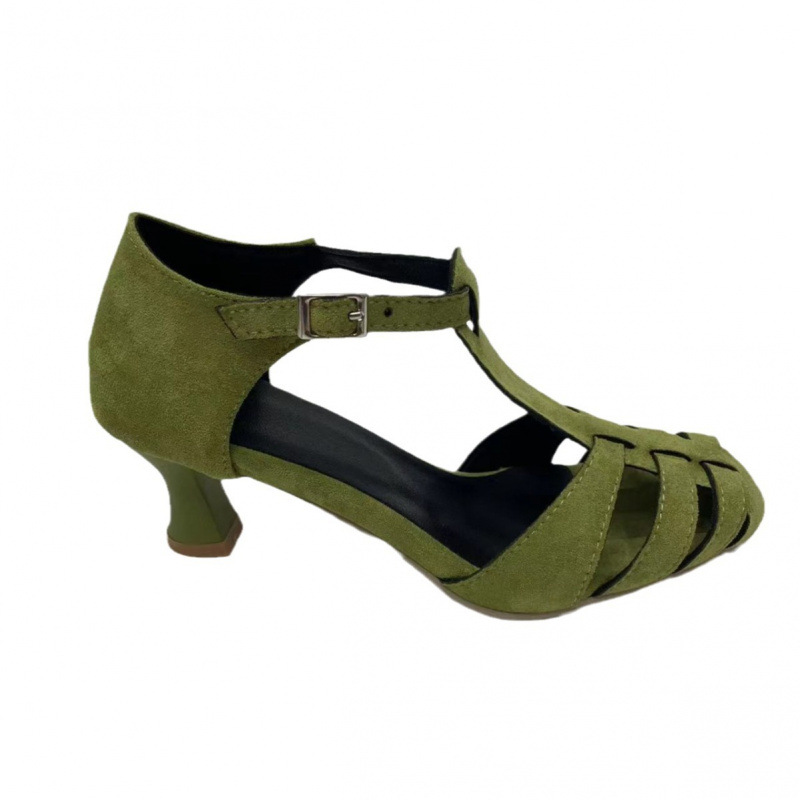 Sandal Wanita Hijau Suede Kitt - Summer Holiday Clothing Women ulasan dan harga