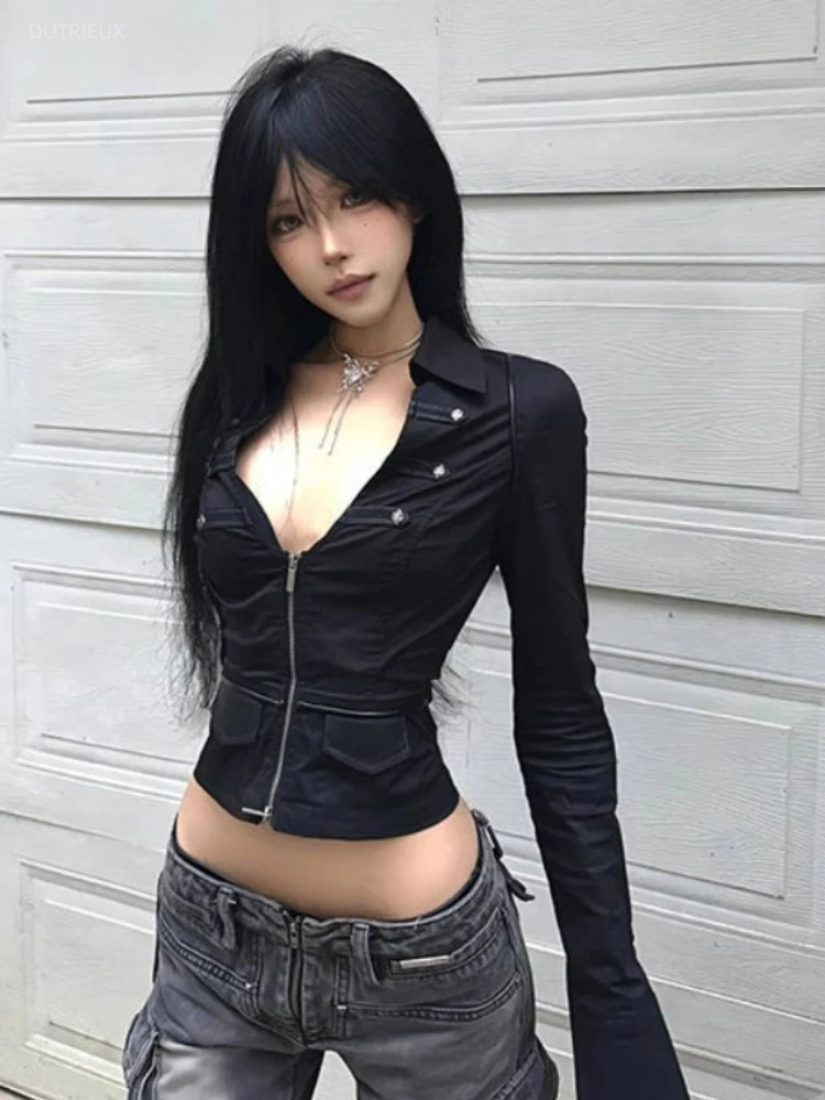 Y2k Blus Seksi Wanita Estetika - Summer Clothing Aesthetic ulasan dan harga