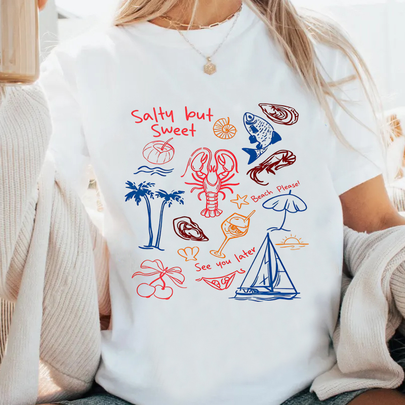 Kaos Salty But Sweet Pria Wani - Summer Vibes Clothing Men ulasan dan harga