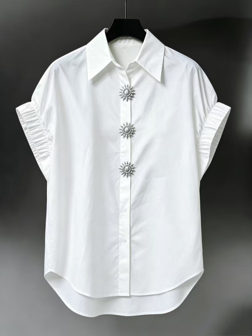Atasan Wanita Katun Kasual Len - Summer Clothing In French ulasan dan harga
