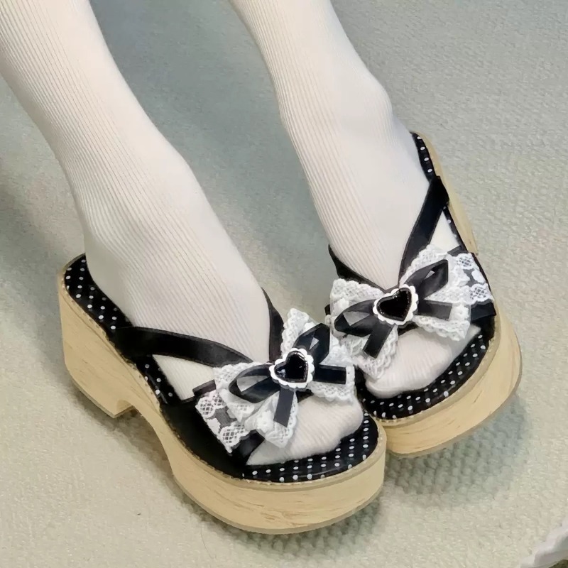 Sandal Platform Tebal Motif Ka - Summer Holiday Clothing Women ulasan dan harga