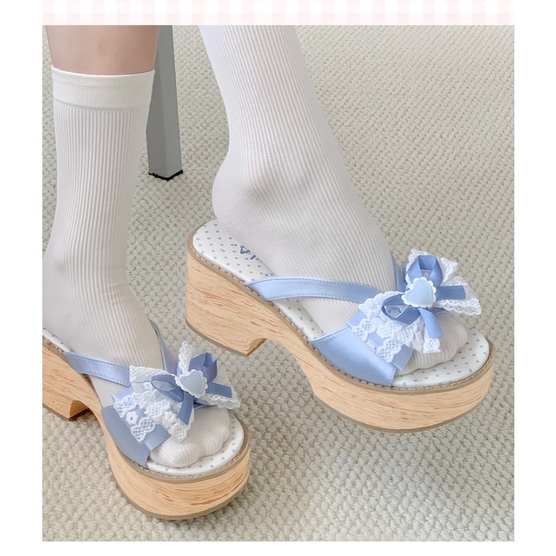 Sandal Platform Tebal Motif Ka - Summer Holiday Clothing Women ulasan dan harga