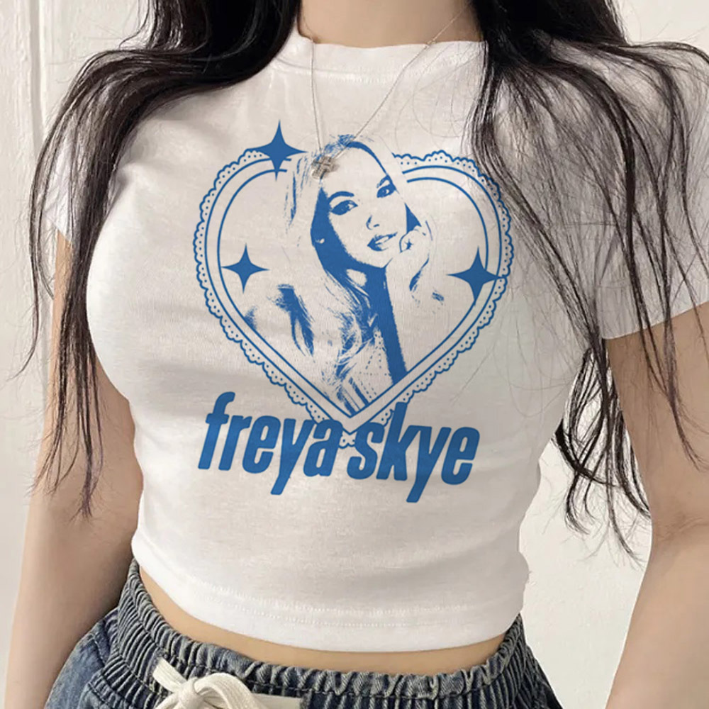 Freya Skye Crop Top Wanita Pes - Summer Grunge Clothing ulasan dan harga