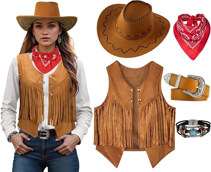Kostum Cowgirl Pria Wanita Set - Summer Vacation Clothing Men ulasan dan harga