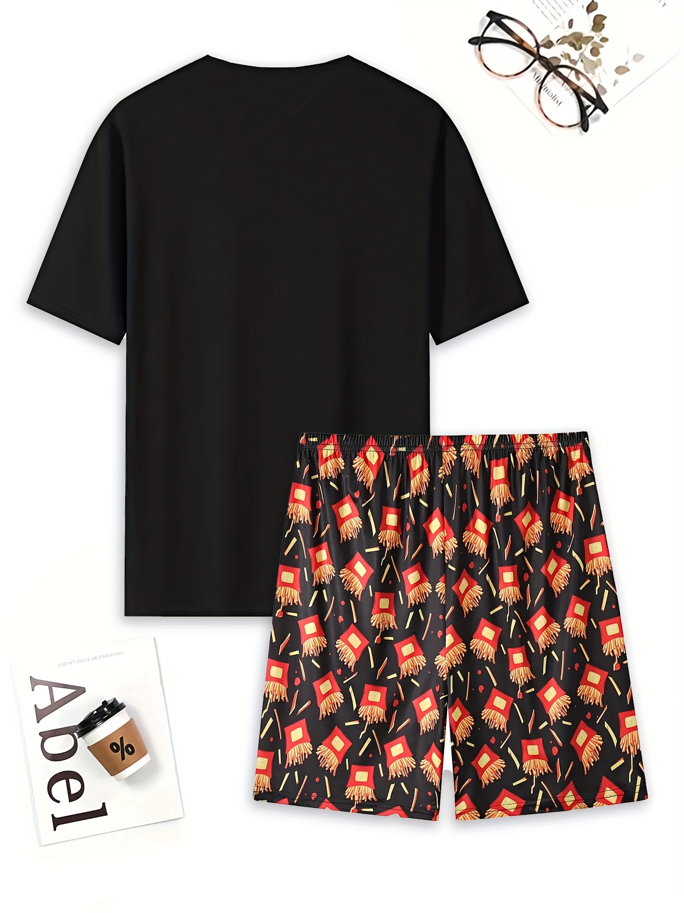 Satu set piyama kasual bermoti - Summer Clothing In French ulasan dan harga