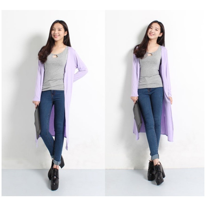 Kardigan panjang Modal wanita, - Summer Clothing Colors ulasan dan harga