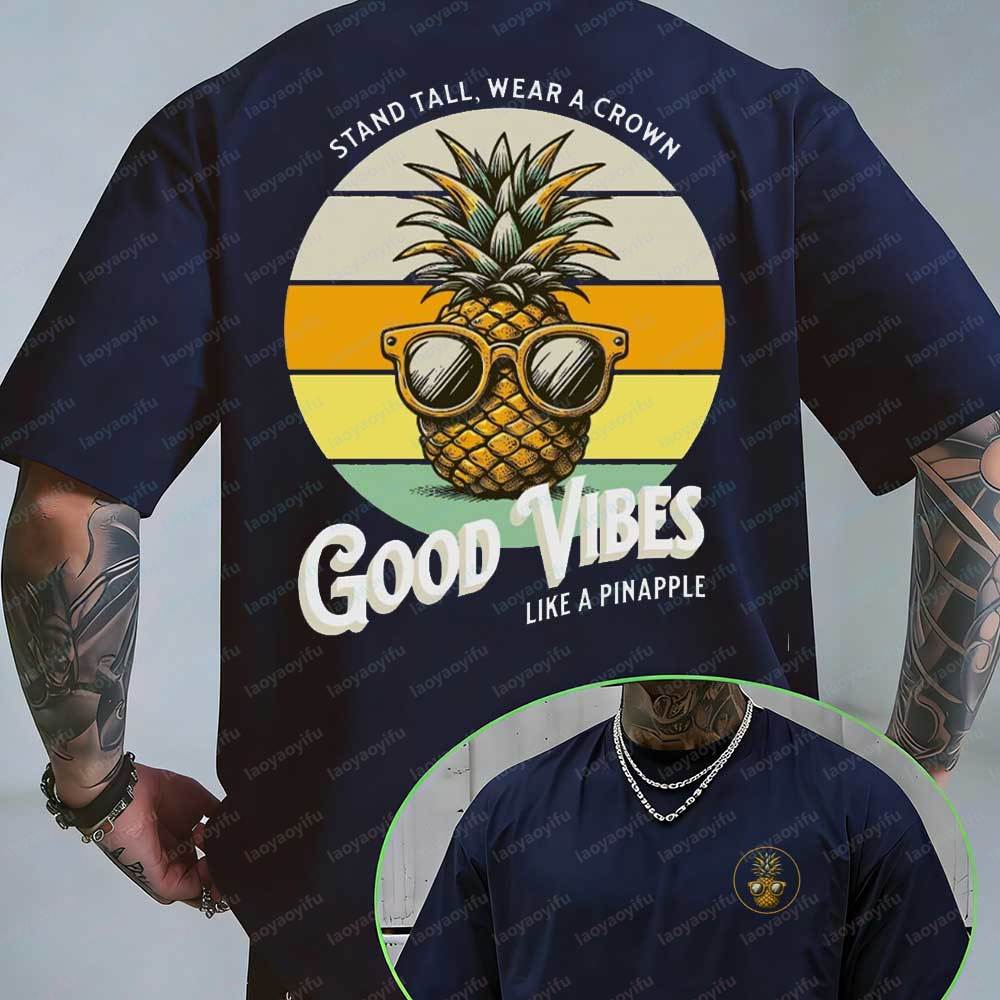 Kaos Grafis Retro Musim Panas  - Summer Vibes Clothing Men ulasan dan harga