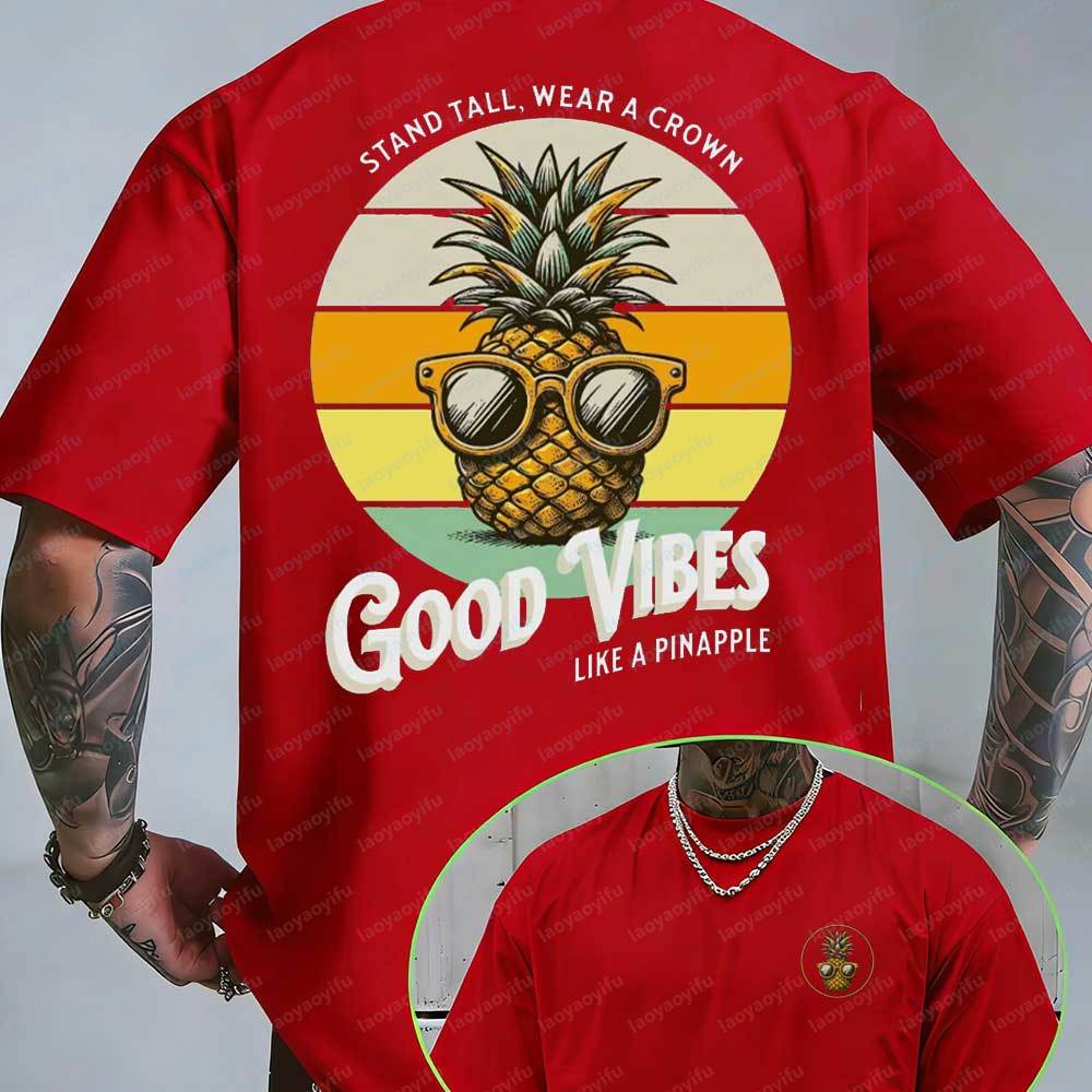 Kaos Grafis Retro Musim Panas  - Summer Vibes Clothing Men ulasan dan harga