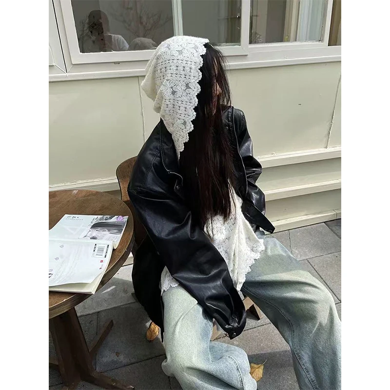 Y2K Kemeja Bertudung Renda Pak - Summer Clothing Aesthetic ulasan dan harga