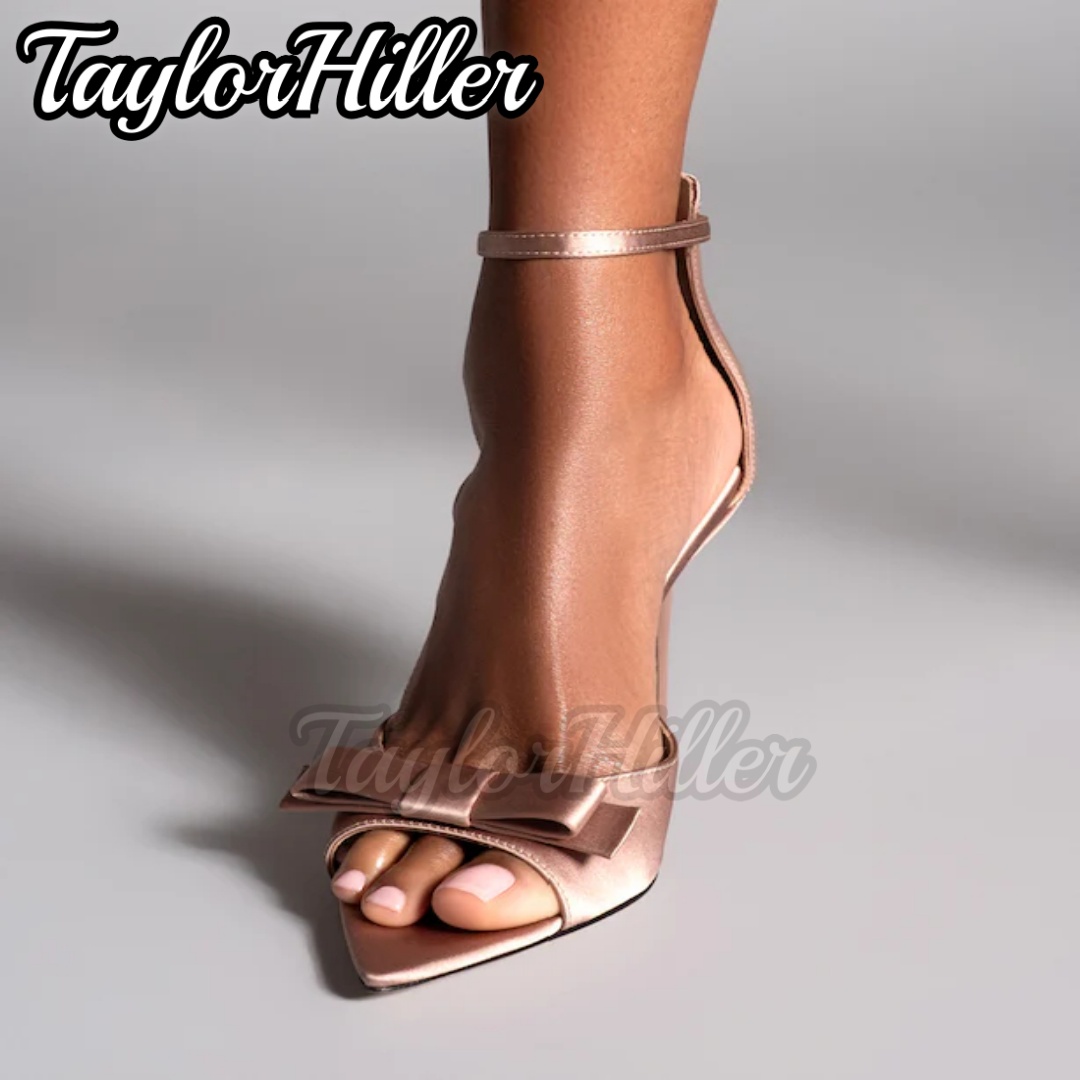 Sepatu Hak Tinggi Satin Pink L - Summer Holiday Clothing Women ulasan dan harga