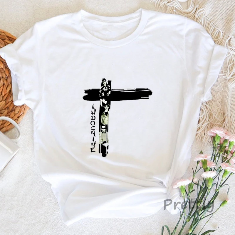 Indochine kaus Pop Rock gelomb - Summer Clothing In French ulasan dan harga