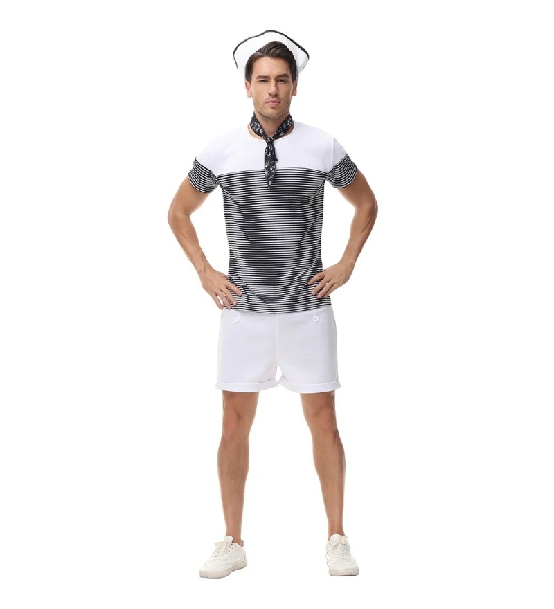 Pasangan Nautical Navy Sailor  - Summer Vacation Clothing Men ulasan dan harga