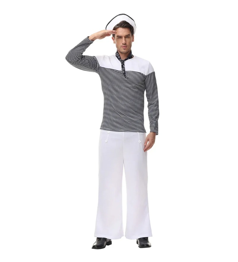 Pasangan Nautical Navy Sailor  - Summer Vacation Clothing Men ulasan dan harga