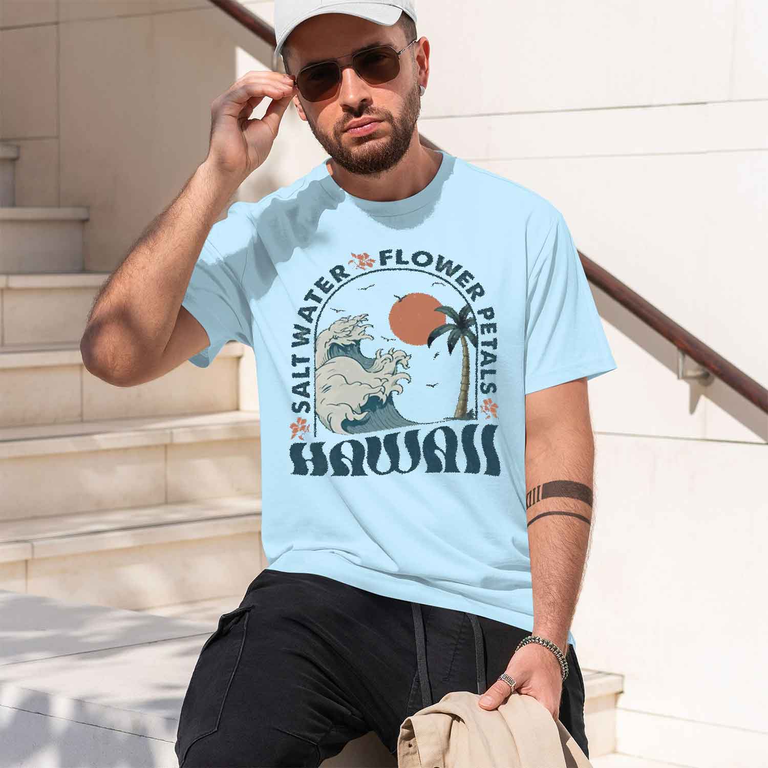 Kaos Hawaii Bea T-Shirt Pria W - Summer Vibes Clothing Men ulasan dan harga