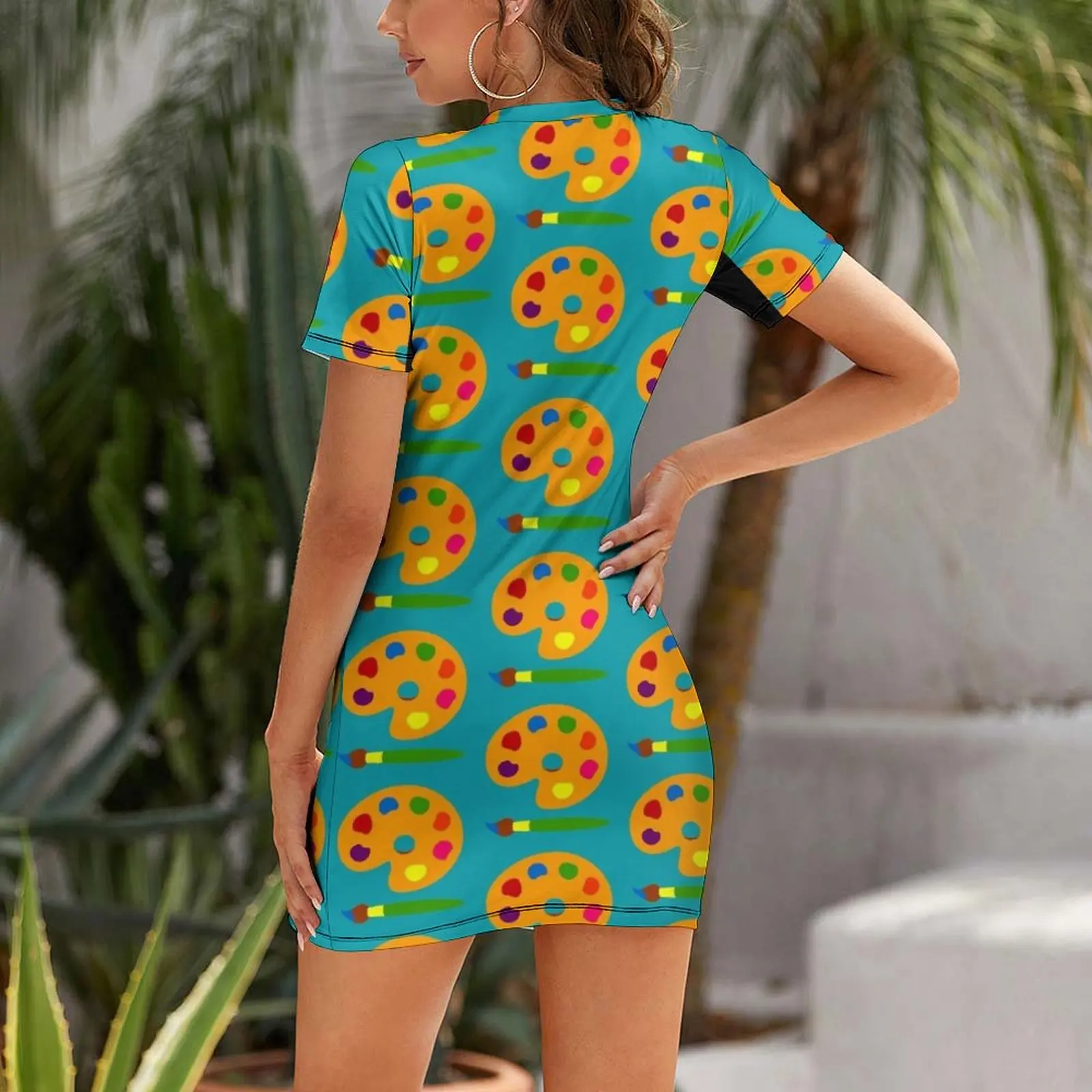 Gaun Lengan Pendek Palet Warna - Summer Clothing Color Palette ulasan dan harga